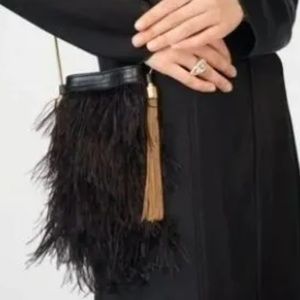 ZARA Limited Edition Feather Cell Phone Bag
